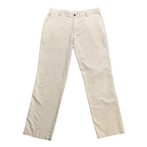 Adidas Pants Men 36 Sand Climalite Lightweight Athletic Performance Golf - Picture 1 of 13